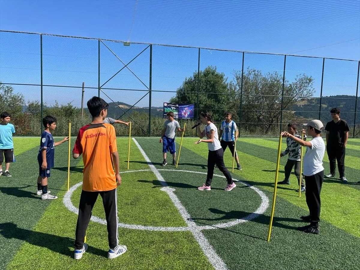 Samsun Alaçam İlçe Gençlik ve Spor Müdürlüğü Mobil Spor Okulu Mahalleleri Geziyor
