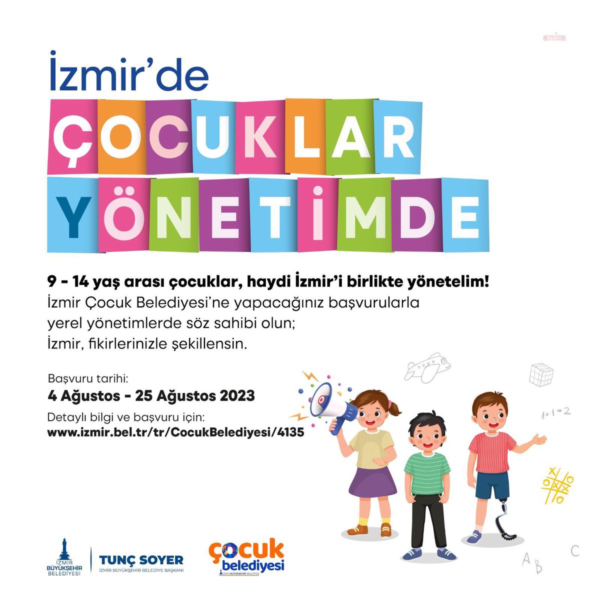 İzmir Büyükşehir Belediyesi, Çocuk Belediyesi\'ni Hayata Geçiriyor
