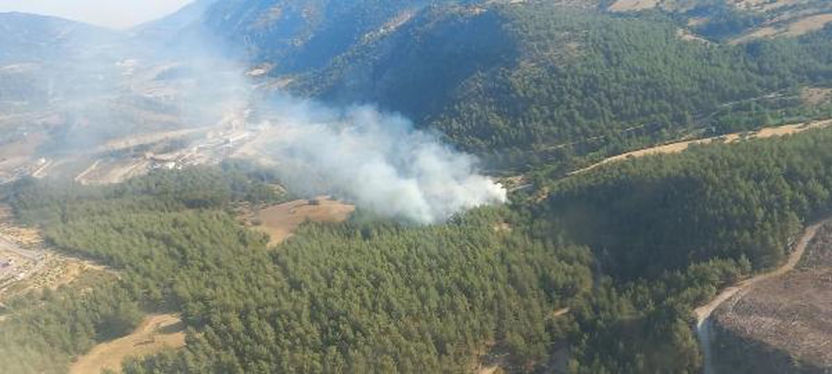 İzmir Kınık\'ta Orman Yangını: Havadan ve Karadan Müdahale Başlatıldı