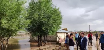 Van'ın Özalp ilçesinde sel felaketi: Kaymakam ve Belediye Başkanı incelemelerde bulundu