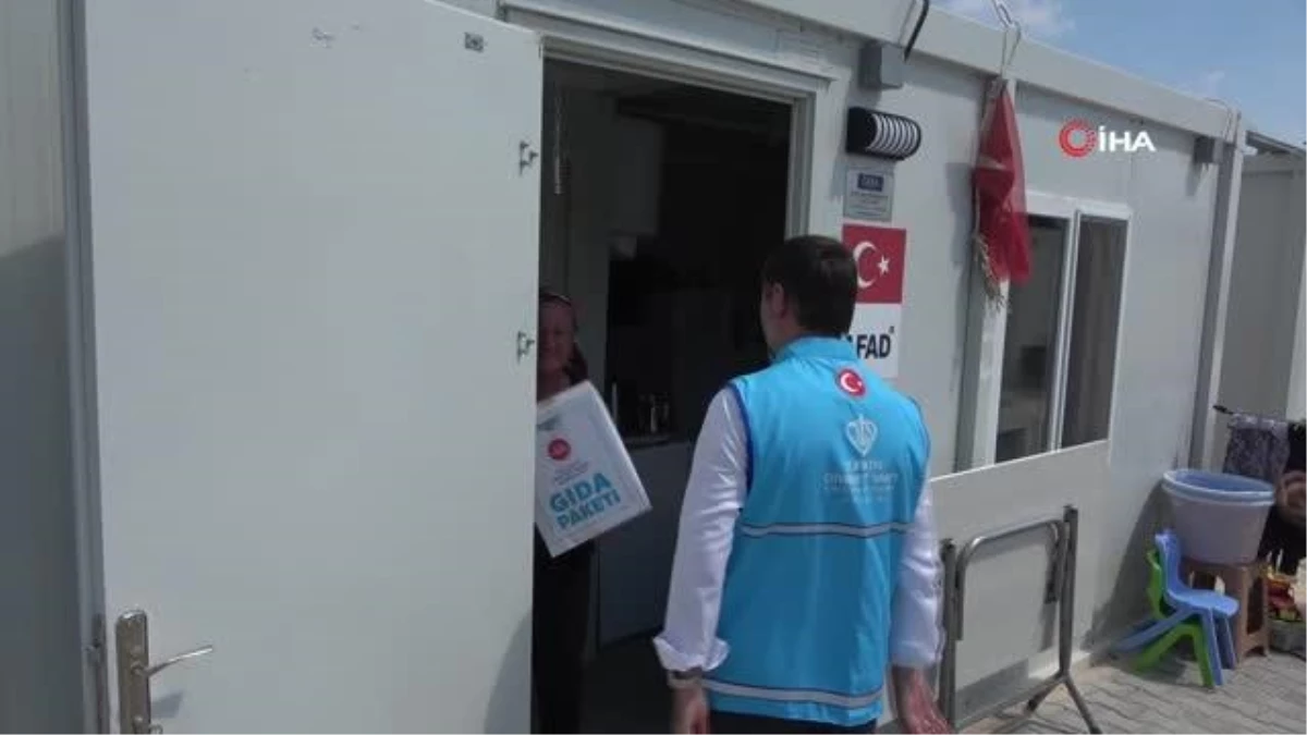 Türkiye Diyanet Vakfı Hatay\'da 15 bin adet yardım kolisi dağıttı