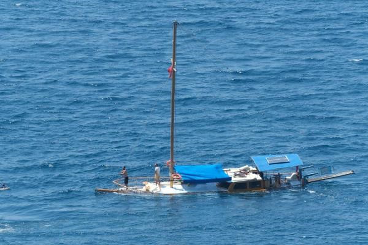 Bodrum\'da 15 Metrelik Gulet Battı