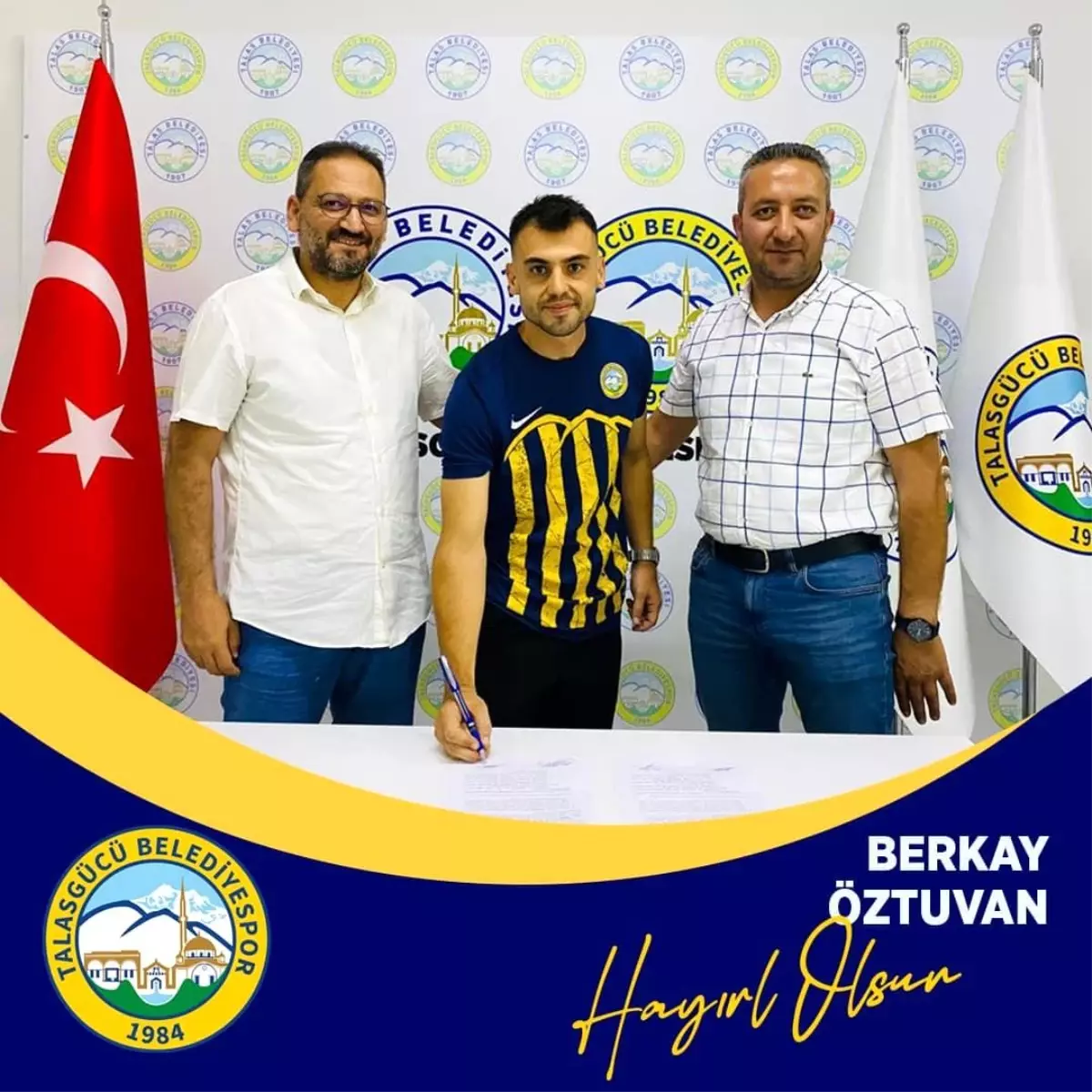 Talasgücü Belediyespor, Berkay Öztuvan\'ı kadrosuna kattı