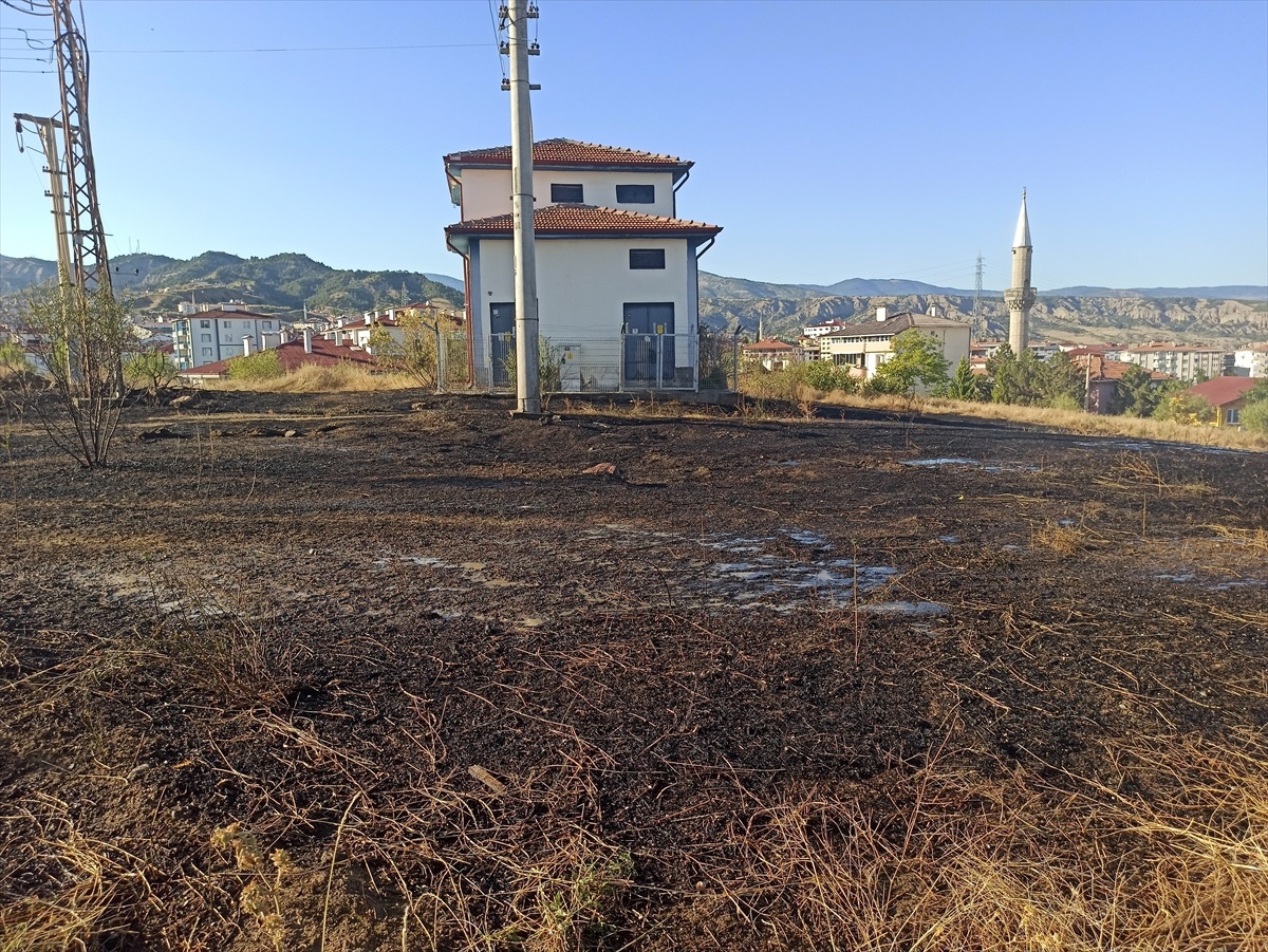 Kastamonu Tosya\'da Otluk Alanında Yangın Çıktı