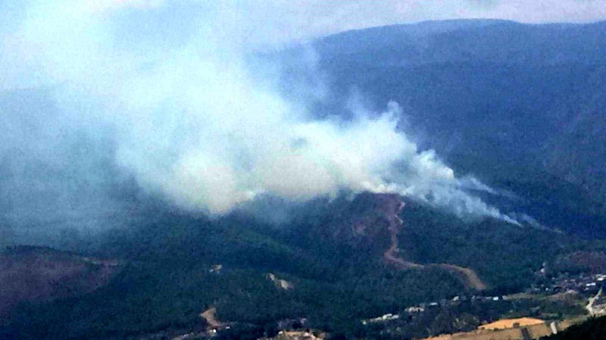 Hatay\'da Ormanlık Alanda Çıkan Yangına Havadan ve Karadan Müdahale