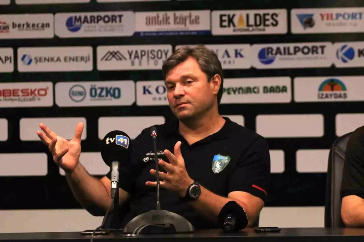 Kocaelispor Pendikspor hazırlık maçının ardından