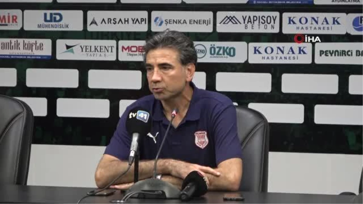 -Kocaelispor - Pendikspor hazırlık maçının ardından