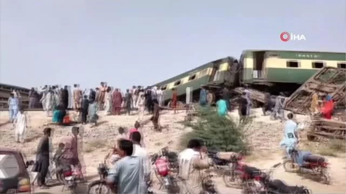 Pakistan\'da tren raydan çıktı: 22 ölü