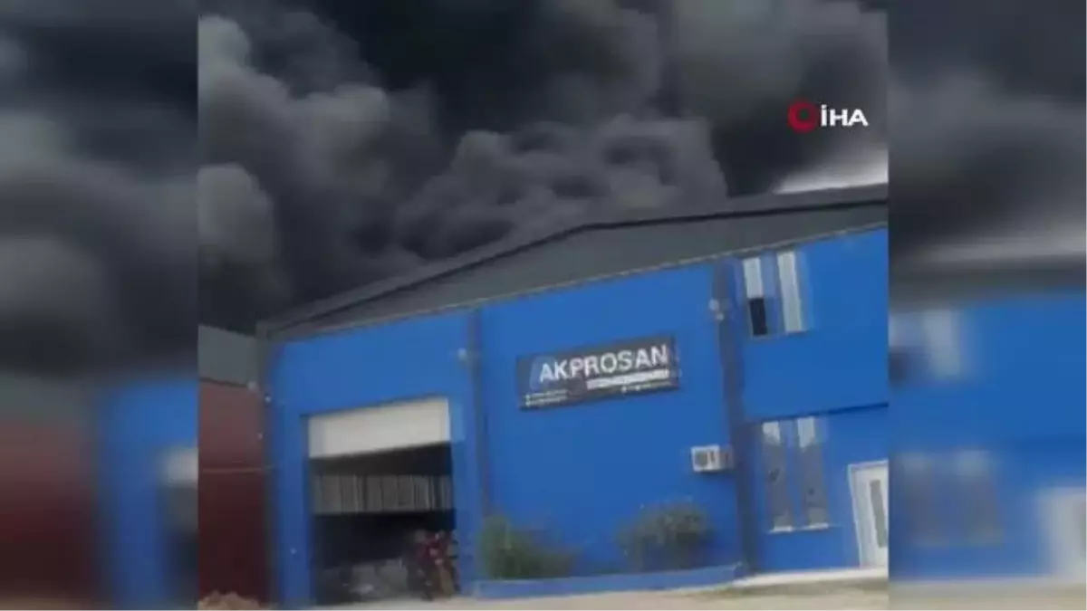 Tekirdağ\'da fabrika alevlere teslim oldu: Patlamalar peş peşe geldi