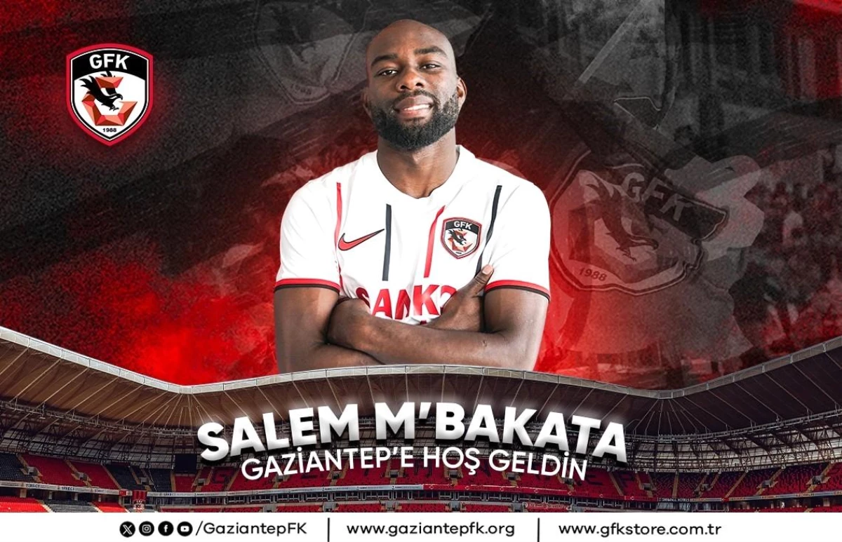 Gaziantep Futbol Kulübü, Salem M\'Bakata ile 3 yıllık sözleşme imzaladı