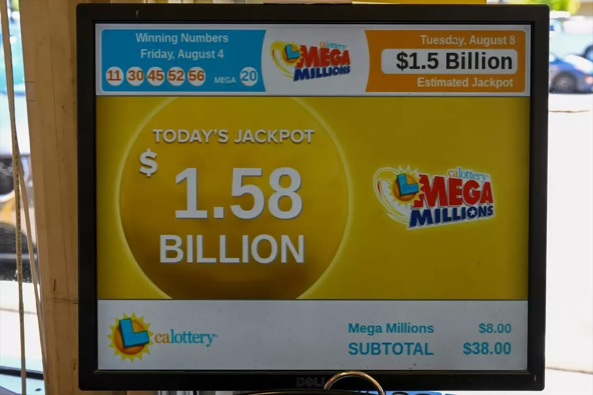 ABD\'de Mega Millions Piyangosu 1,55 Milyar Dolarlık Büyük İkramiyeyle Yeniden Satışa Sunuldu