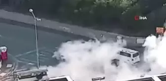 Ankara'da Lastik Yakıp Drift Atan Trafik Magandası Kamerada