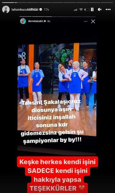 Demet Akalın'dan MasterChef Tahsin'e 'İticisin' tepkisi! Yarışmacıdan cevap gecikmedi