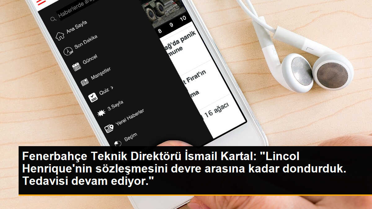 Fenerbahçe Teknik Direktörü İsmail Kartal: "Lincol Henrique\'nin sözleşmesini devre arasına kadar dondurduk. Tedavisi devam ediyor."