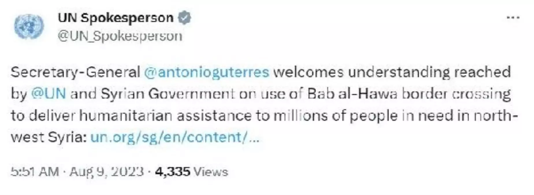 Cilvegözü Sınır Kapısı 6 Ay Daha Açık Kalacak