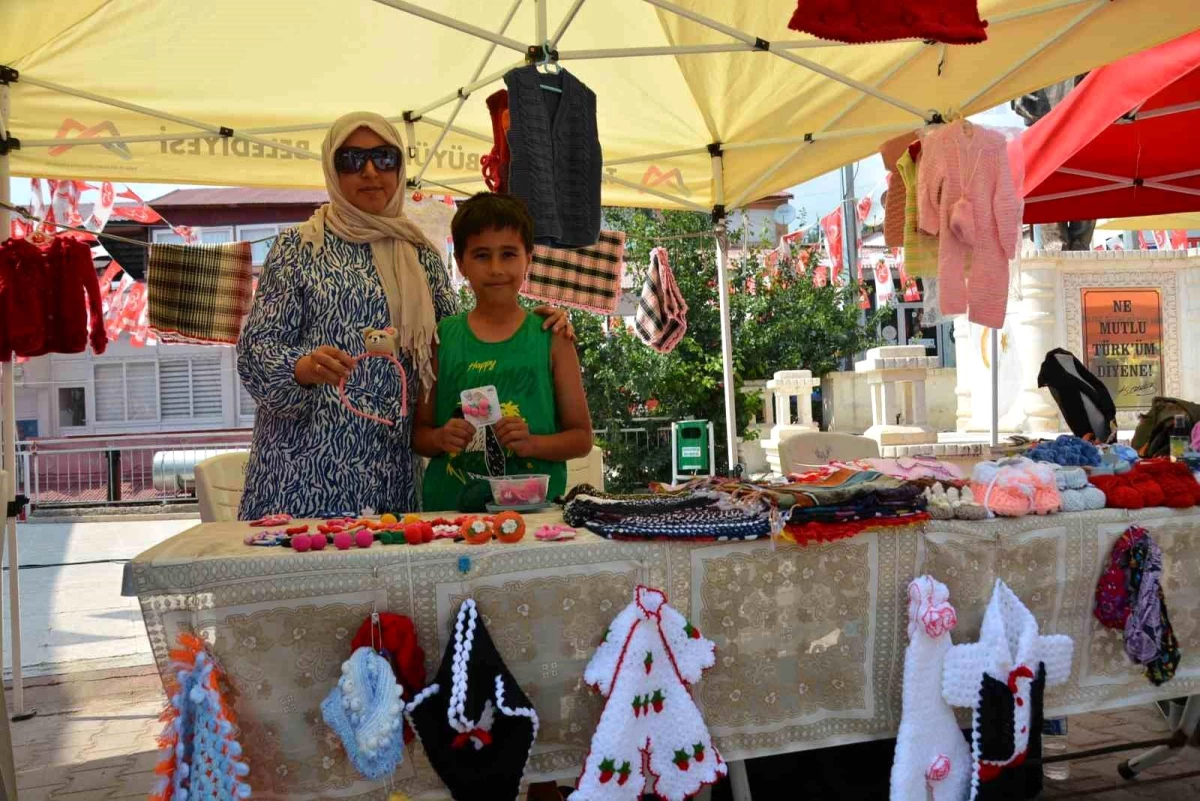 Çamlıyayla\'da Üretici Kadın Stantları Kuruldu