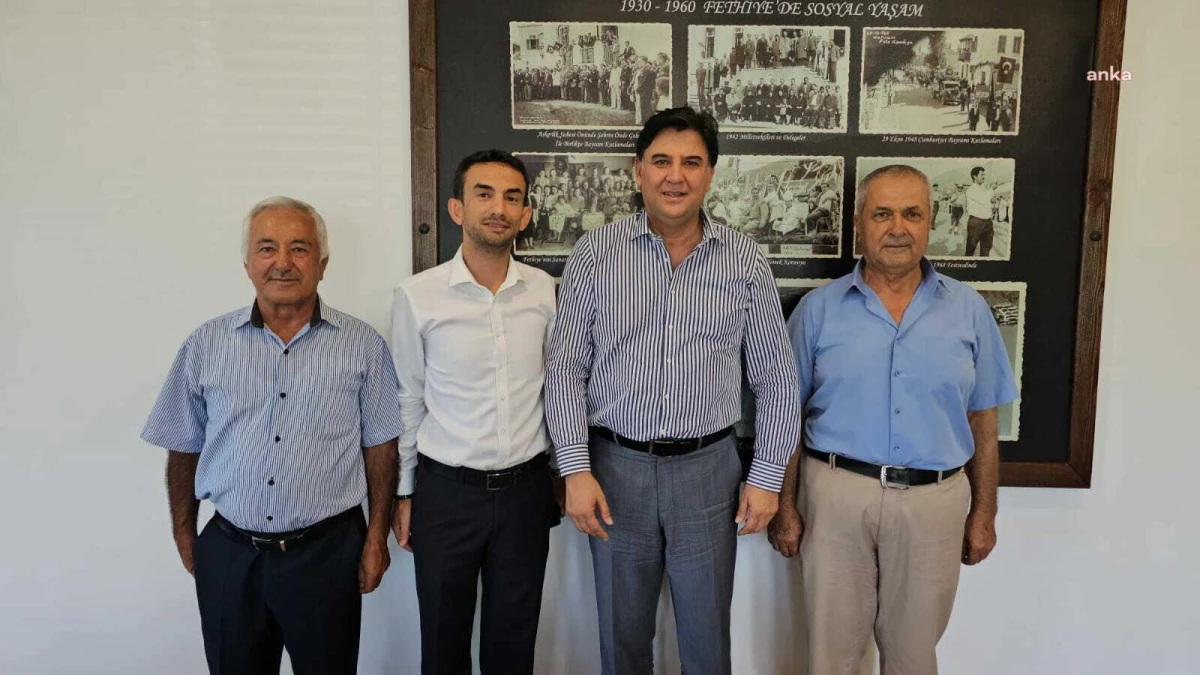 Demokrat Parti Heyeti Fethiye Belediye Başkanı Alim Karaca\'yı Ziyaret Etti