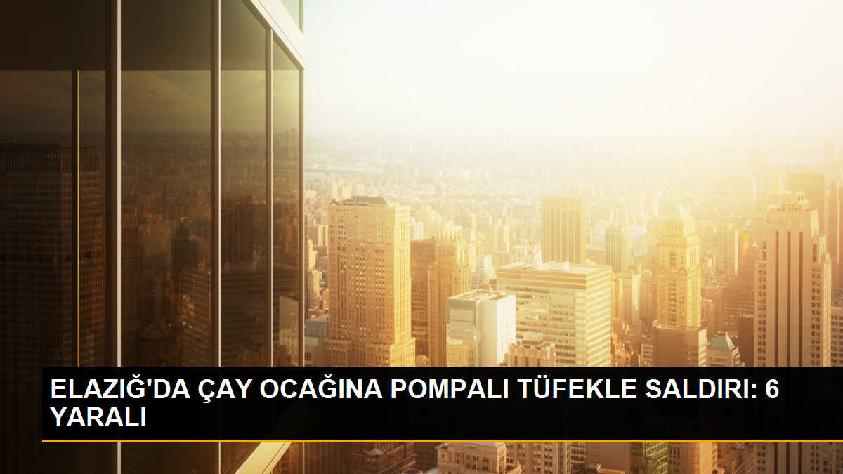 Elazığ\'da Çay Ocağına Saldırı: 6 Kişi Yaralandı