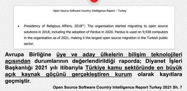 Kamuda Açık Kaynak Kodlu Yazılım Kullanımı Genelgesi ve Diyanet İşleri Başkanlığı'nın Öncülüğü Kamuda Açık Kaynak Kodlu Yazılım Kullanımı Genelgesi ve Diyanet İşleri Başkanlığı'nın Öncülüğü