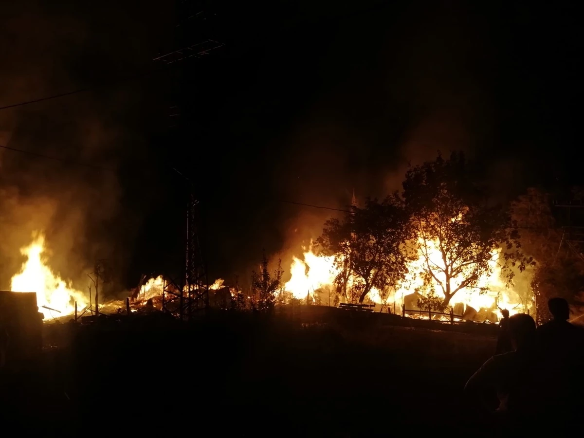 Kastamonu\'da 5 evi saran yangına müdahale ediliyor