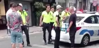 Kaza sonrası polisle tartışıp küfür eden şahıs gözaltına alındı
