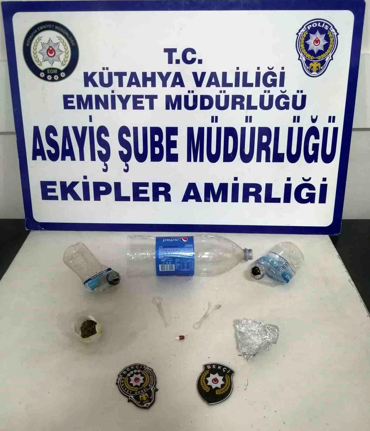 Kütahya\'da Şüpheli Şahsın Üzerinde Uyuşturucu Madde Ele Geçirildi