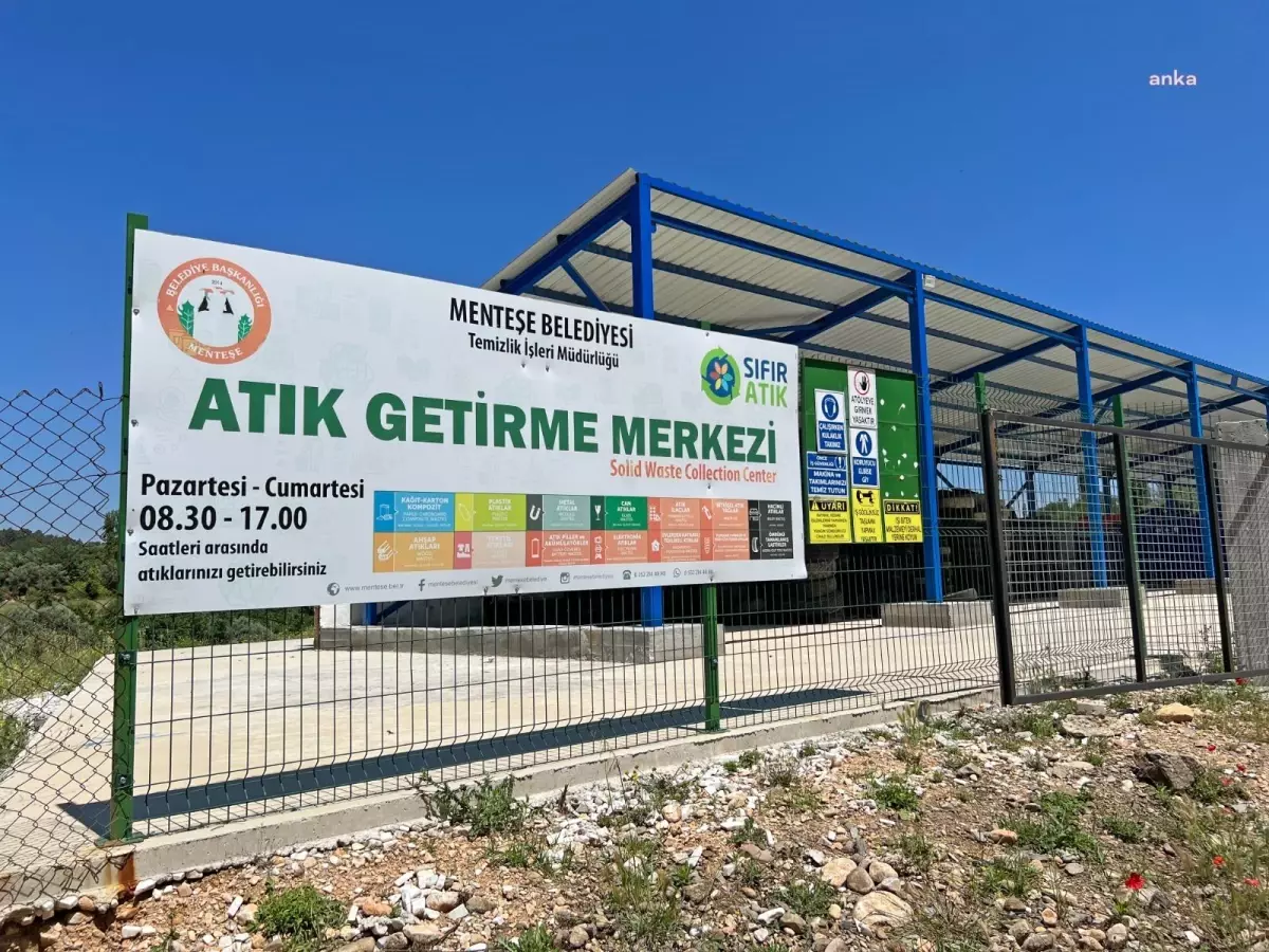 Menteşe Belediyesi Atık Getirme Merkezi\'nde 10 Bin 964 Ton Atık Toplandı