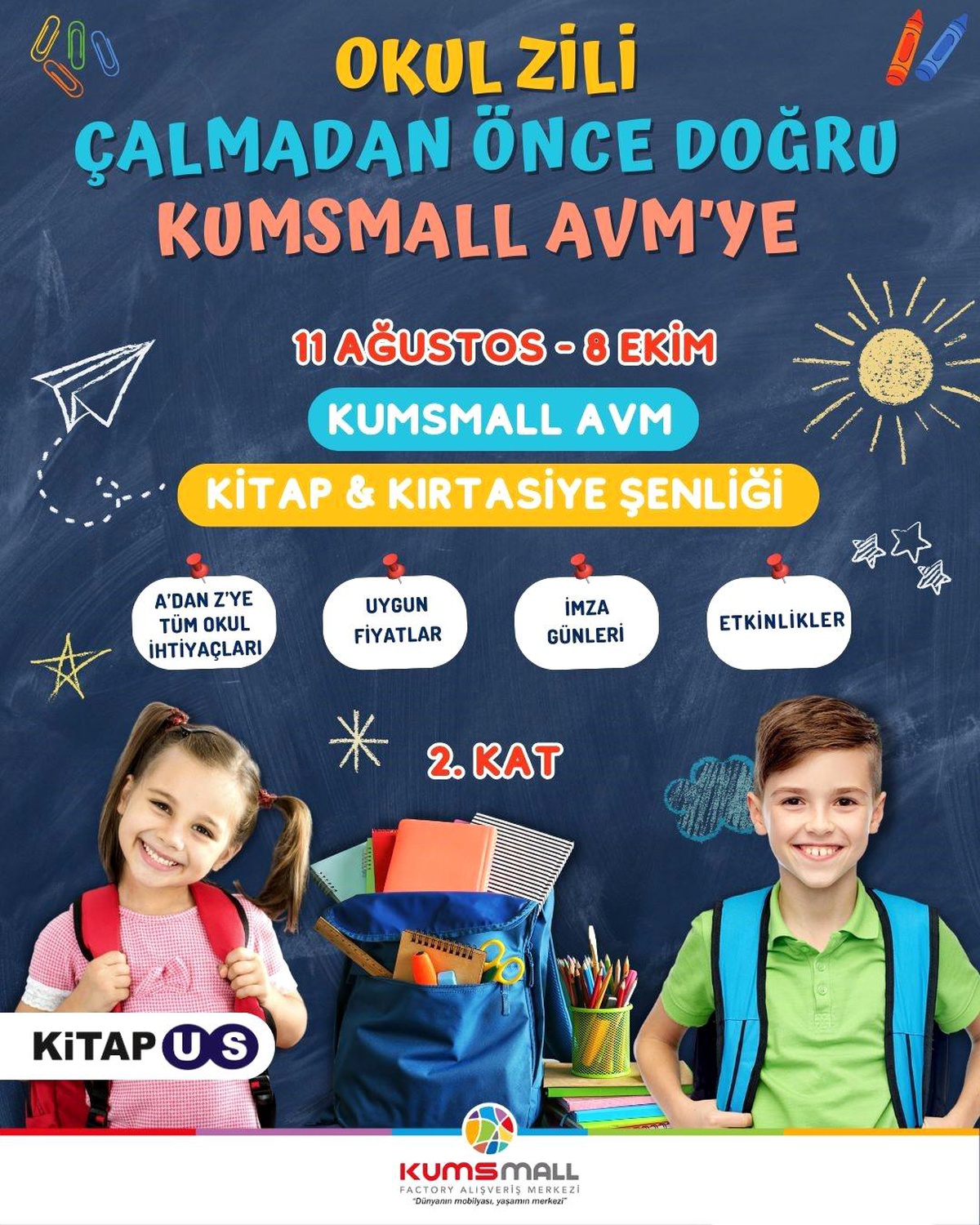 KUMSMALL AVM Kitap ve Kırtasiye Şenliği