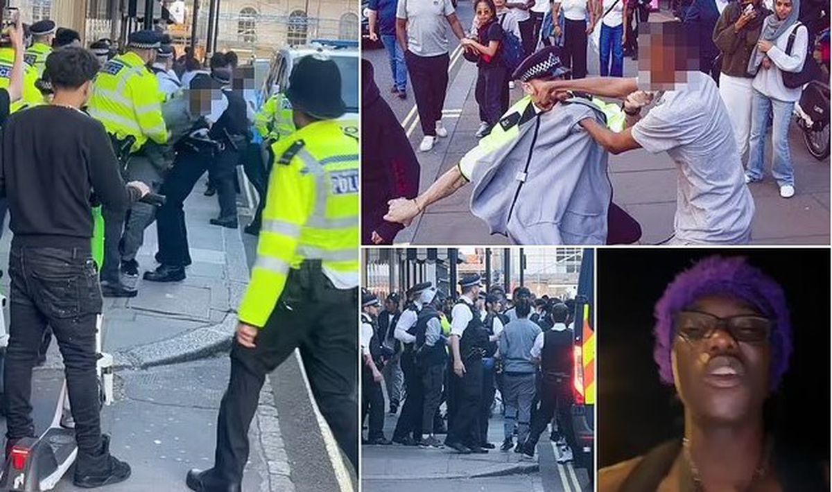 TikTok\'ta planlanan \'kitlesel yağma girişimi\' haberleriyle Oxford Street\'te polislerin gençler arasında yağma çıktı.