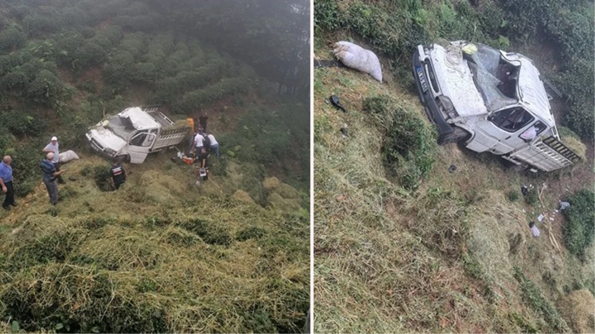 Trabzon\'da kamyonetin şarampole devrilmesi sonucu 3 kişi öldü, 1 kişi yaralandı
