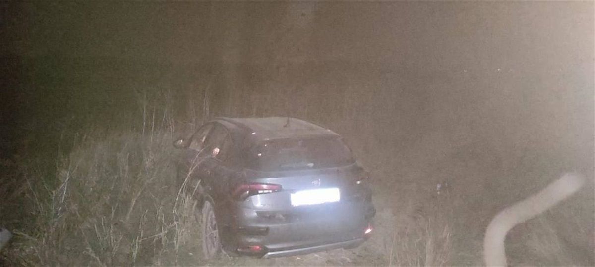 Afyonkarahisar\'da tarım arazisine giren otomobilde 5 kişi yaralandı