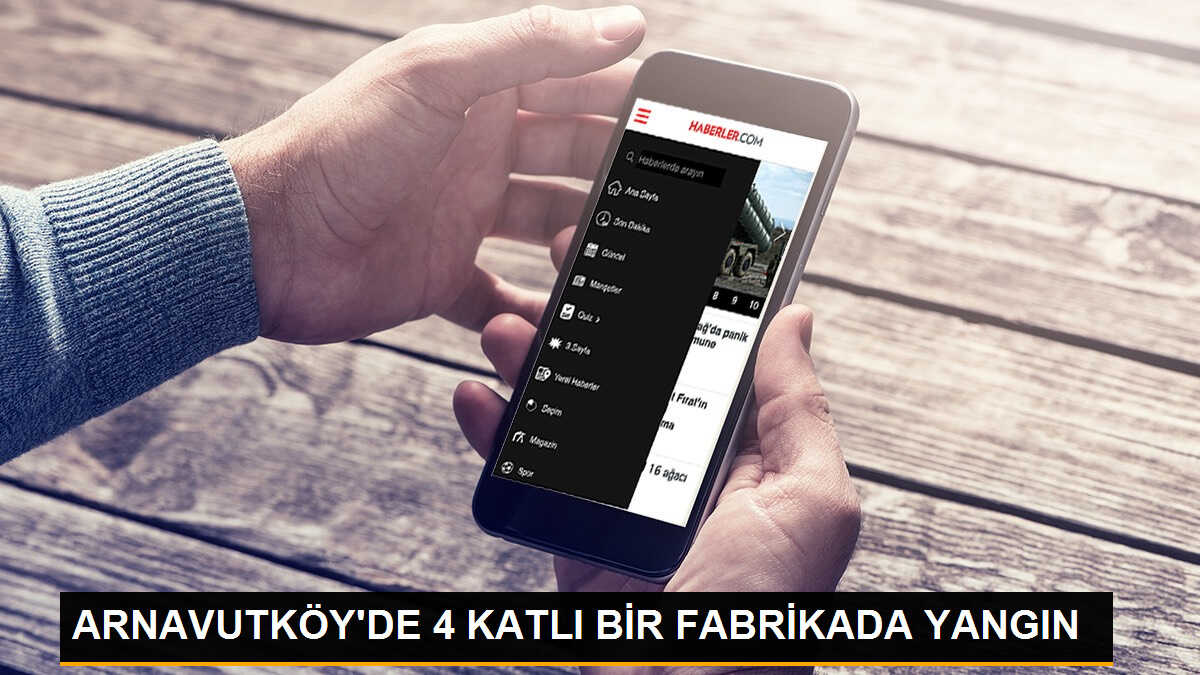 ARNAVUTKÖY\'DE 4 KATLI BİR FABRİKADA YANGIN