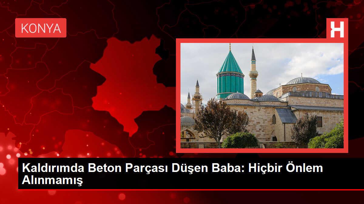 Konya'da Beton Parçası Düşen Baba ve Felç Olan Kızının Tedavisi Sürüyor