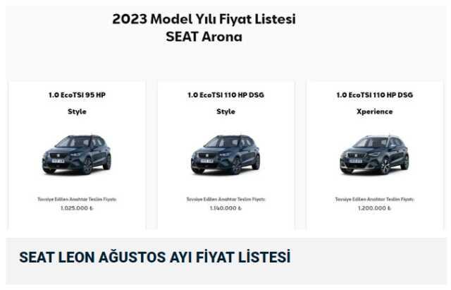 Firmalar listeleri güncelledi! İşte Türkiye'de satılan sıfır otomobillerin ağustos fiyatı