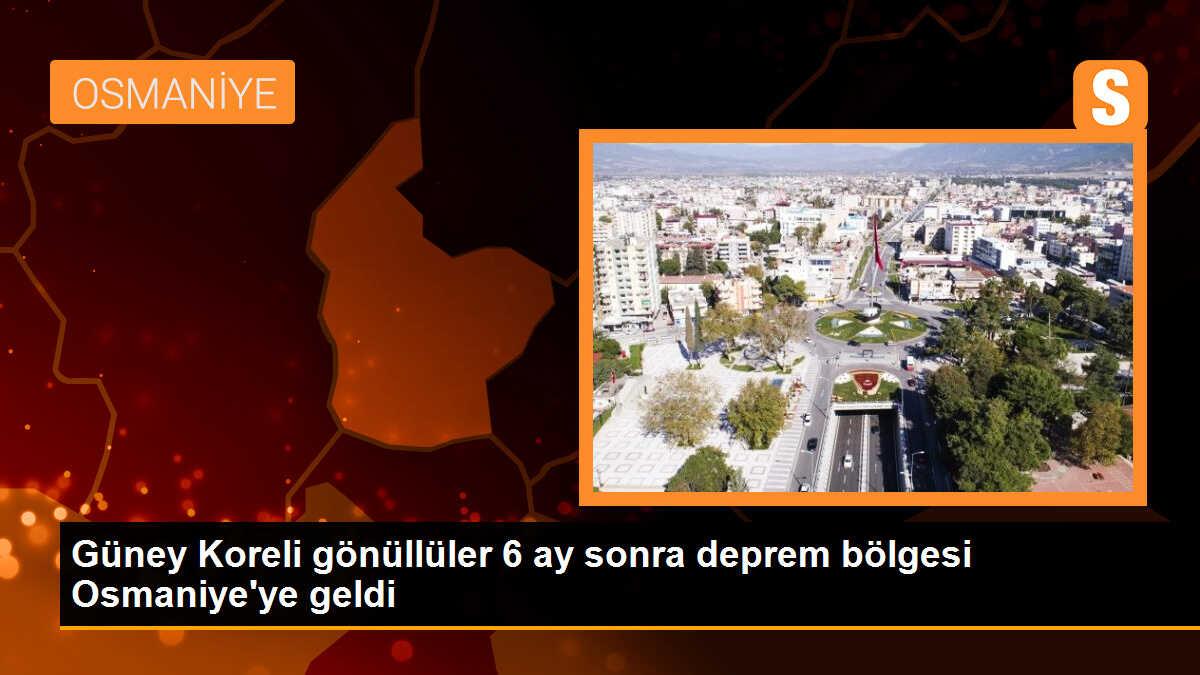 Güney Koreli Gönüllüler Osmaniye\'ye Yardıma Geldi