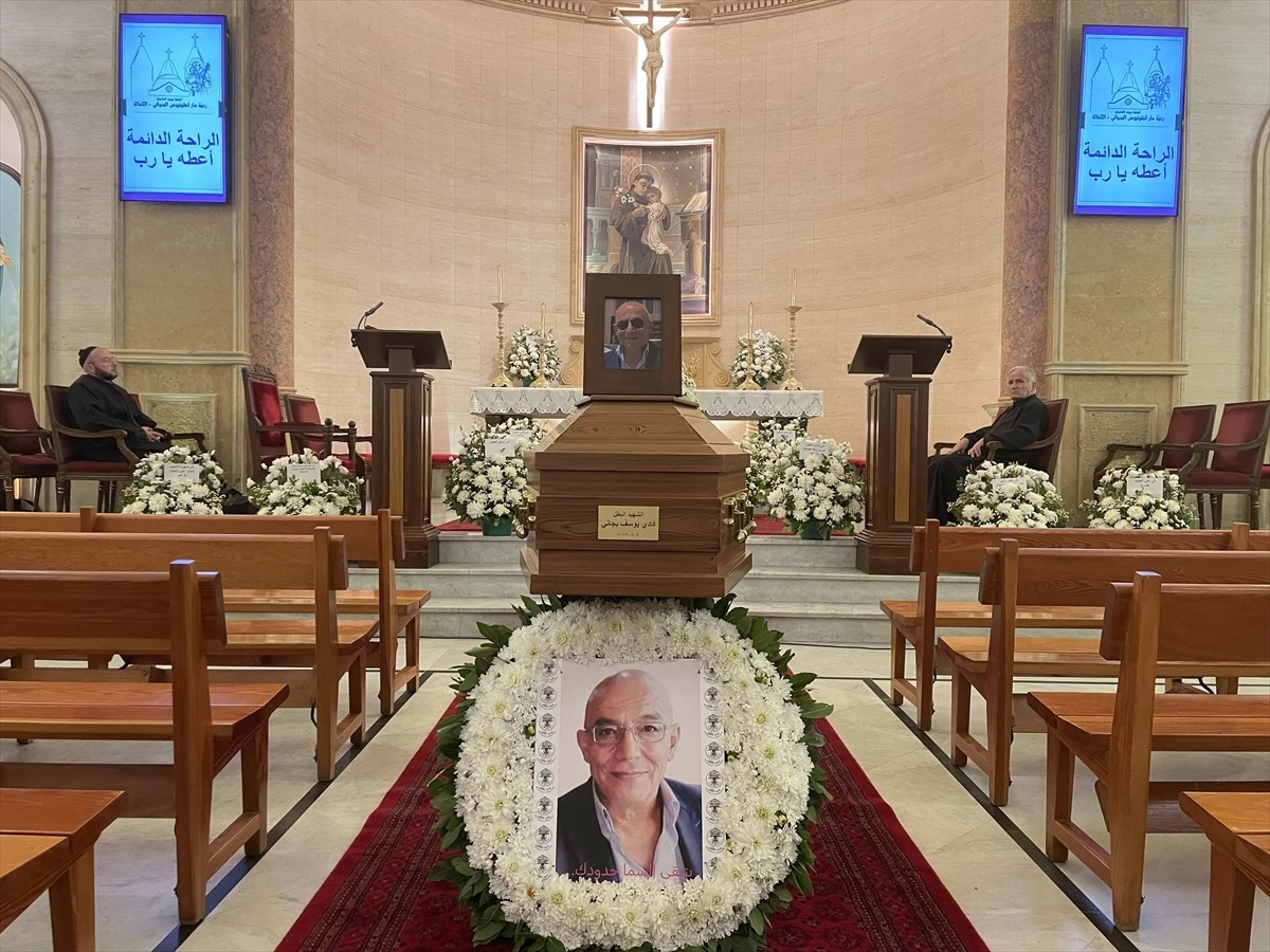 Lübnan\'da çatışmada ölen Hristiyan için cenaze töreni düzenlendi