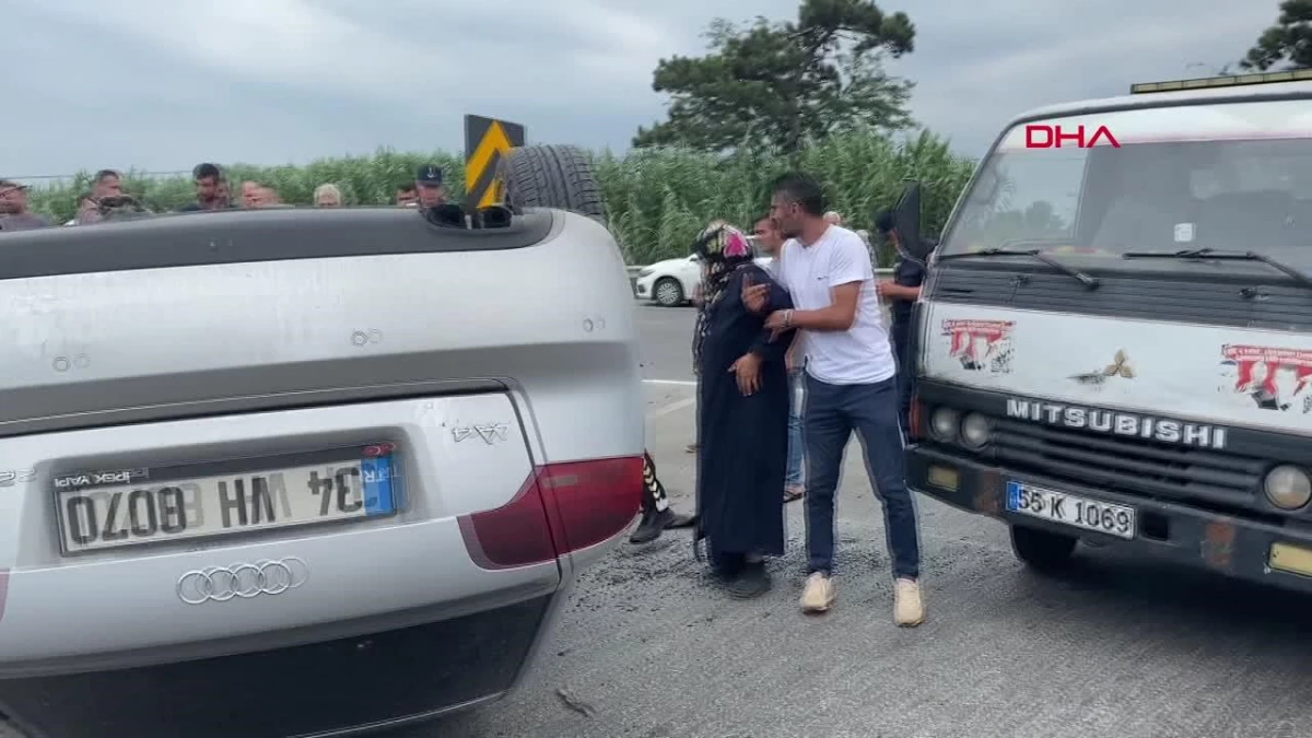 Samsun\'da Kaza: 2 Kişi Yaralandı