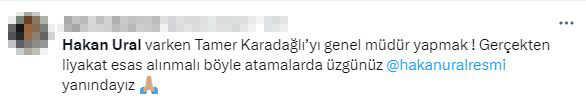 Tamer Karadağlı'nın Devlet Tiyatroları Genel Müdürü olması Hakan Ural hayranlarını kızdırdı