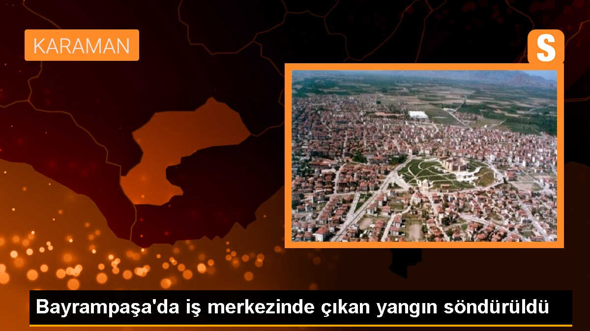 Bayrampaşa\'da İş Merkezinde Çıkan Yangın Söndürüldü