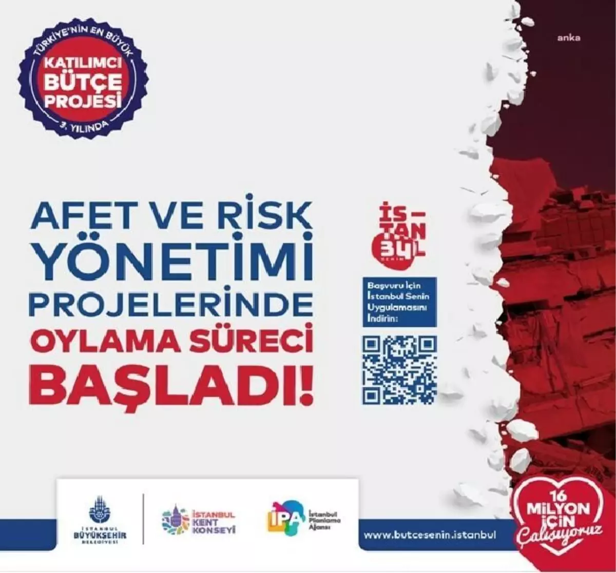 İBB\'nin \'Bütçe Senin\' Uygulaması İle Vatandaşlar Afet ve Risk Yönetimi Projelerine Oy Verebilecek