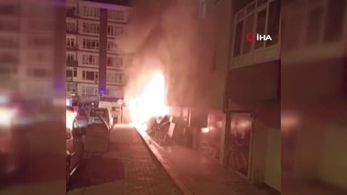 Ankara\'da Sigara İzmaritinden Çıkan Yangın Mandıra Dükkanını Kullanılamaz Hale Getirdi