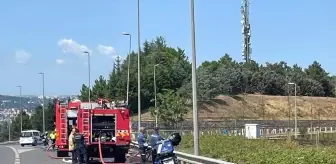 Üsküdar'da ağaçlık alanda çıkan yangın söndürüldü