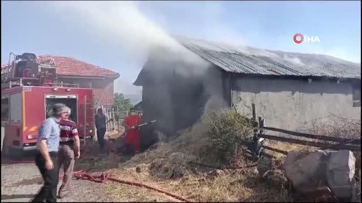 Bolu\'da çıkan yangın yerleşim yerine sıçradı