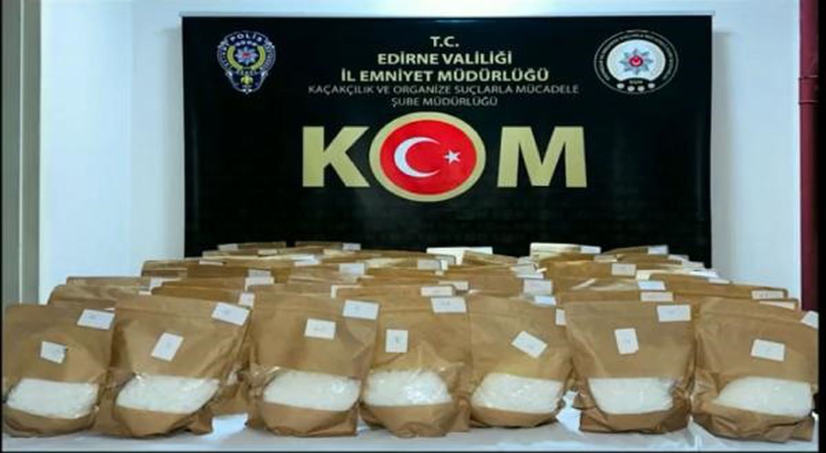 Edirne\'de 72 Kilogram Metamfetamin Ele Geçirildi