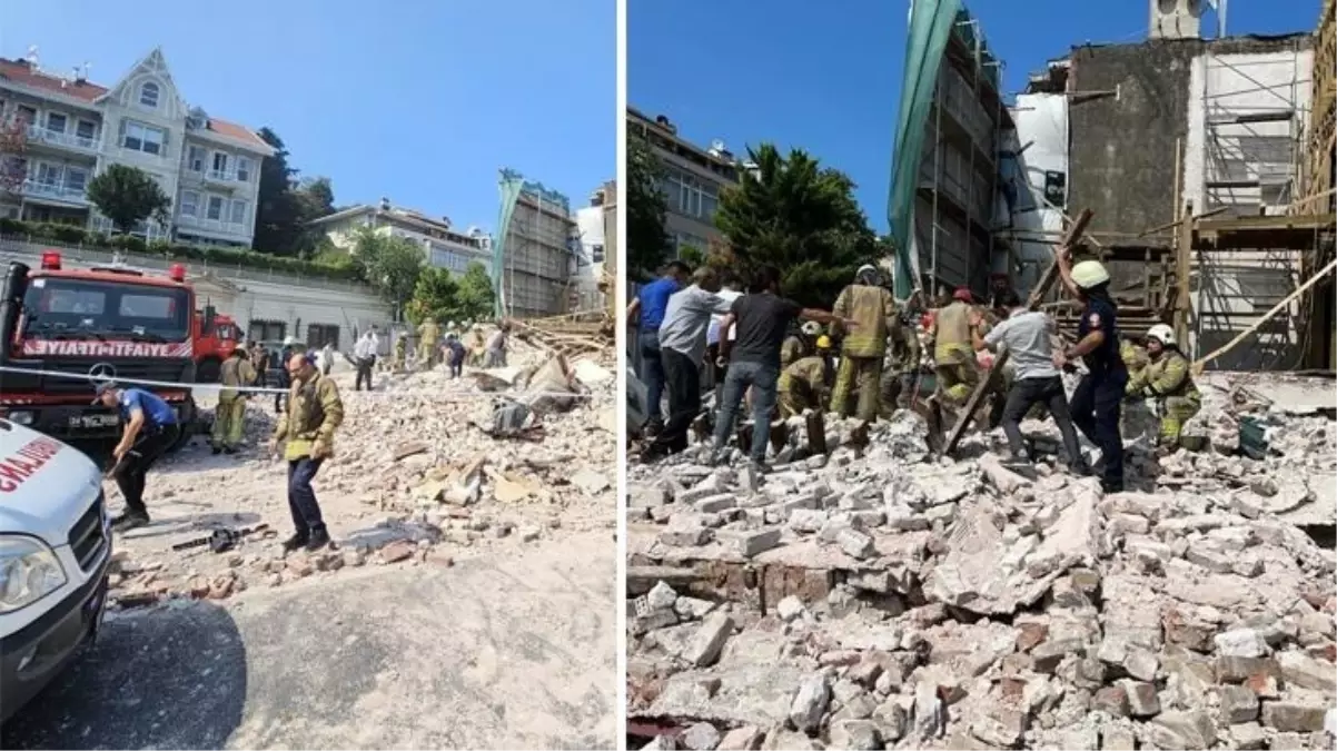 Beşiktaş\'ta Restorasyon Halindeki Yol Yalısında Göçük: 1 Kişi Hayatını Kaybetti