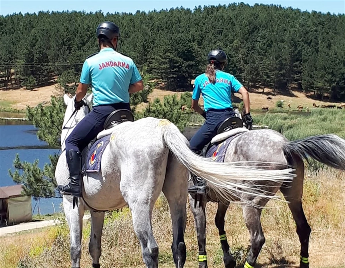 Atlı Jandarma Timi Sandıklı Akdağ Tabiat Parkı\'nda göreve başladı