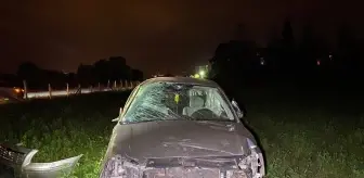 Düzce'de şarampole devrilen otomobilde kimse bulunamadı