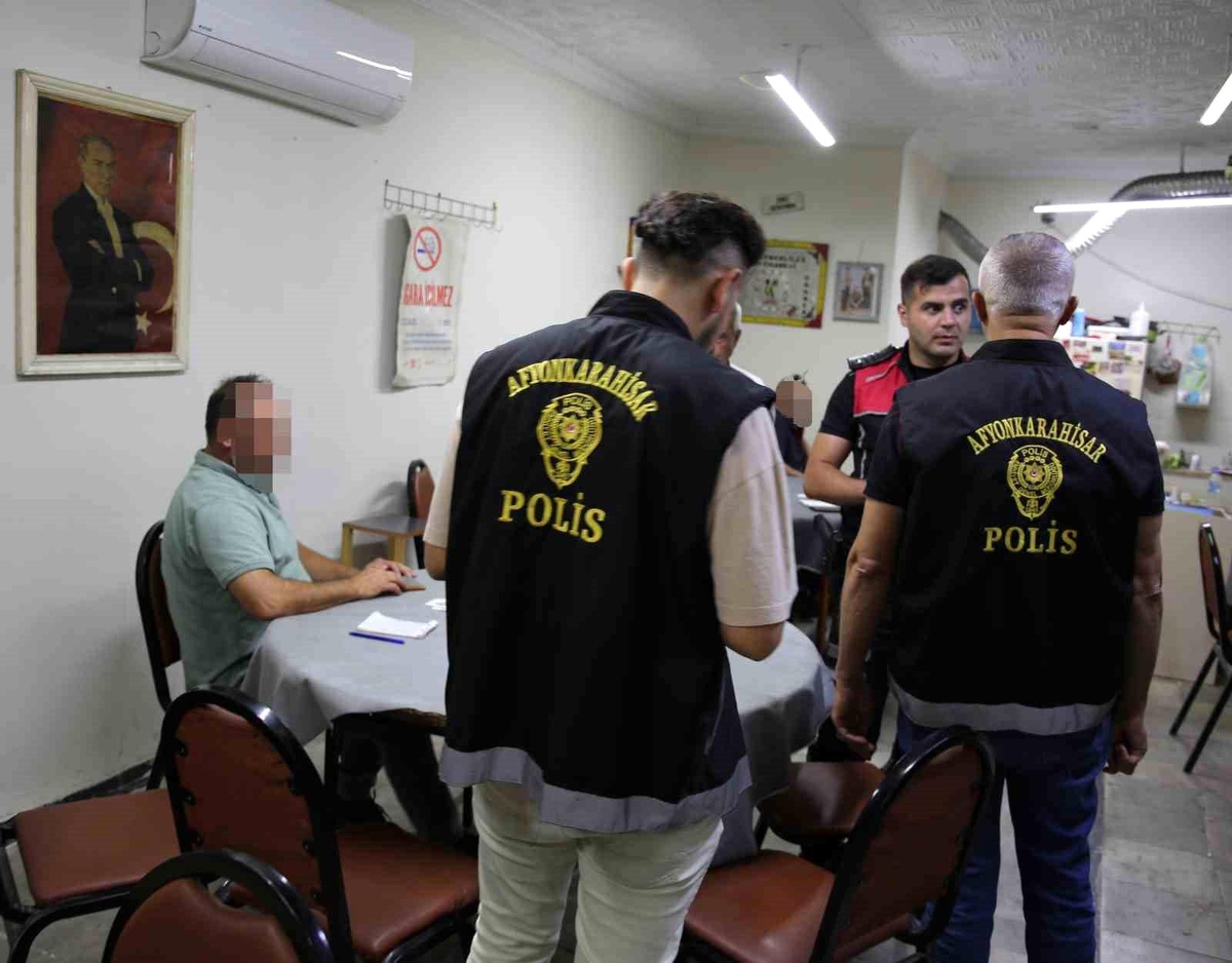 Afyonkarahisar\'da kumar ve bahis denetimi yapıldı