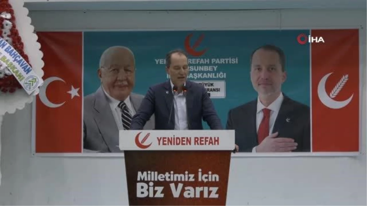 Yeniden Refah Partisi lideri Erbakan: "İstanbul yıllardır adeta belediye başkansız yönetiliyor"