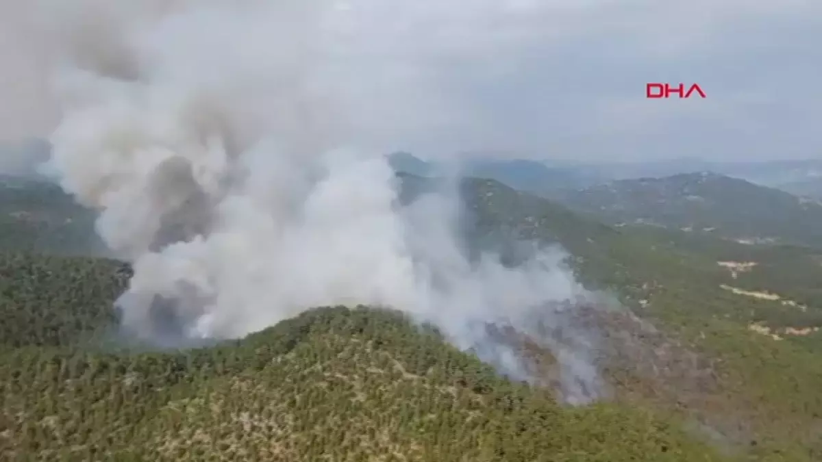 Akseki'deki Orman Yangını Büyüme Eğiliminde